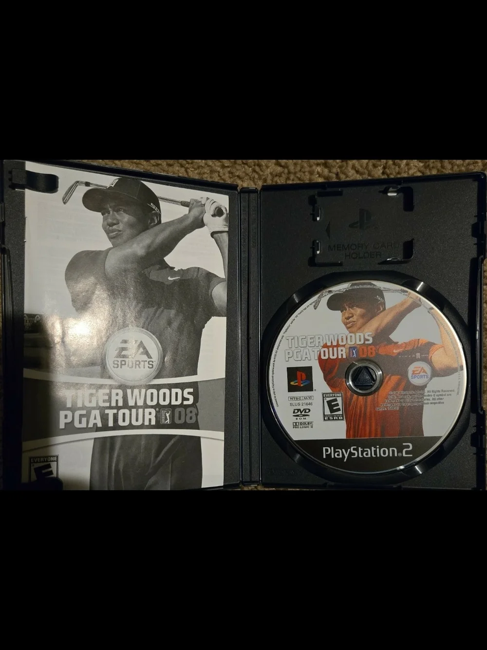 Tiger woods pga tour 08 complete, tested for ps2.